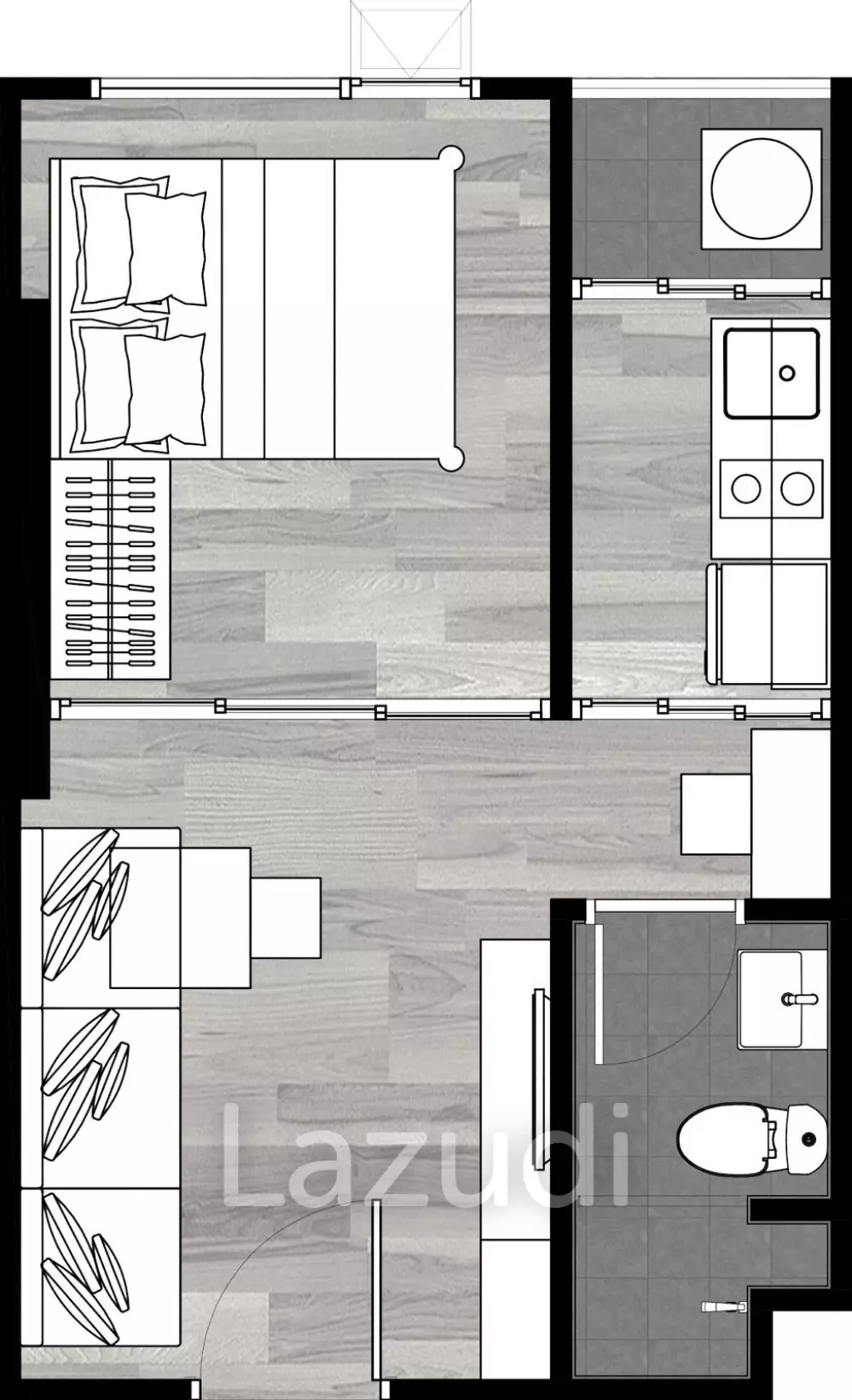 1 Bed 1 Bath 27.08 SQ.M The Origin E22 Station