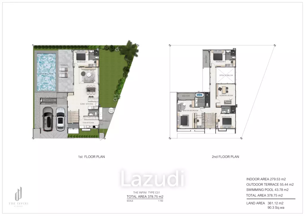 4 Bed 5 Bath 464 SQ.M The Infini Pattaya
