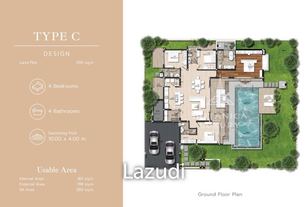 4 Bed 4 Bath 380 SQ.M Botanica Four Seasons