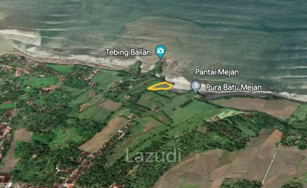 Spectacular Beachfront Land for Sale in Balian Beach, Tabanan