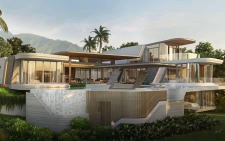 4 Bed 4 Bath 625 SQ.M Botanica Ocean Valley Villas