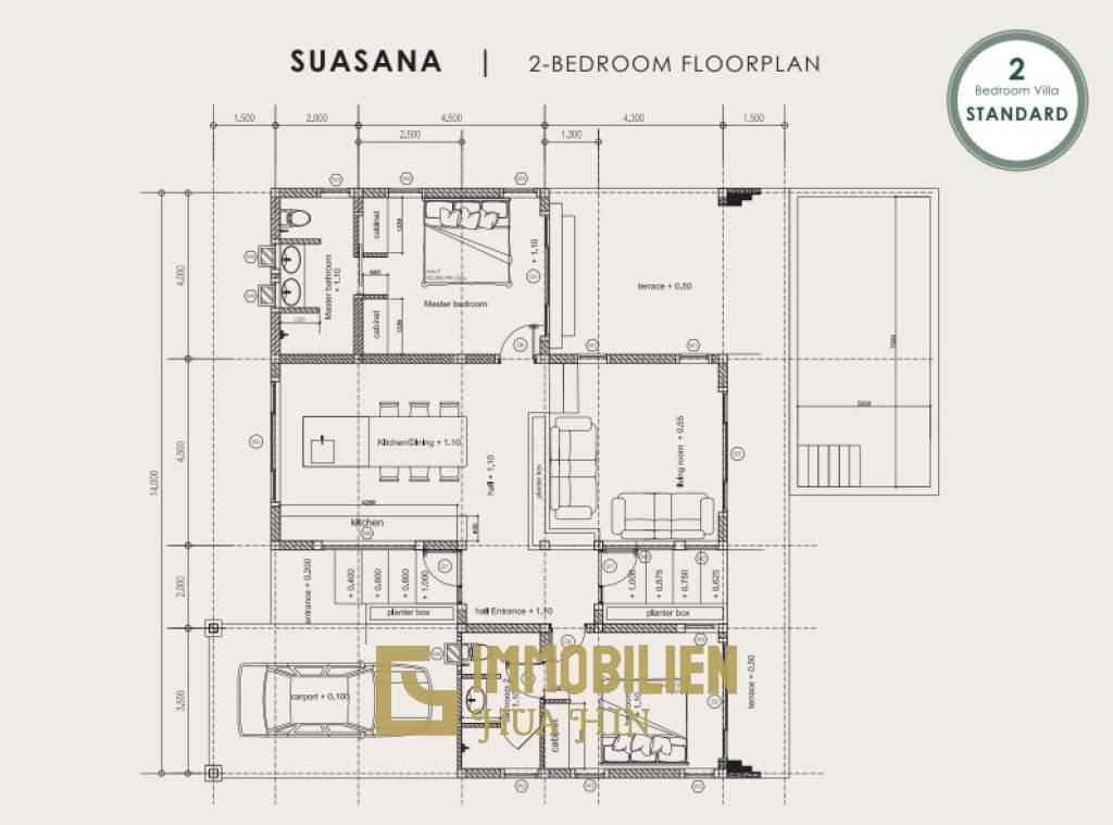 3 Bed 3 Bath 232 SQ.M BelVida Estates Villa Suasana