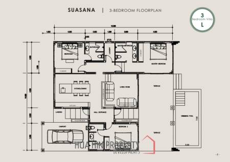 3 Bed 3 Bath 232 SQ.M BelVida Estates Villa Suasana