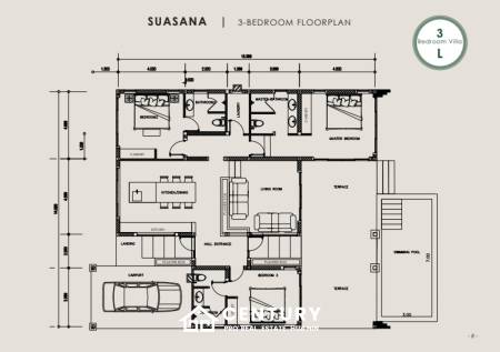 612 Kvm 2 Seng 2 Bad Villa for Salg