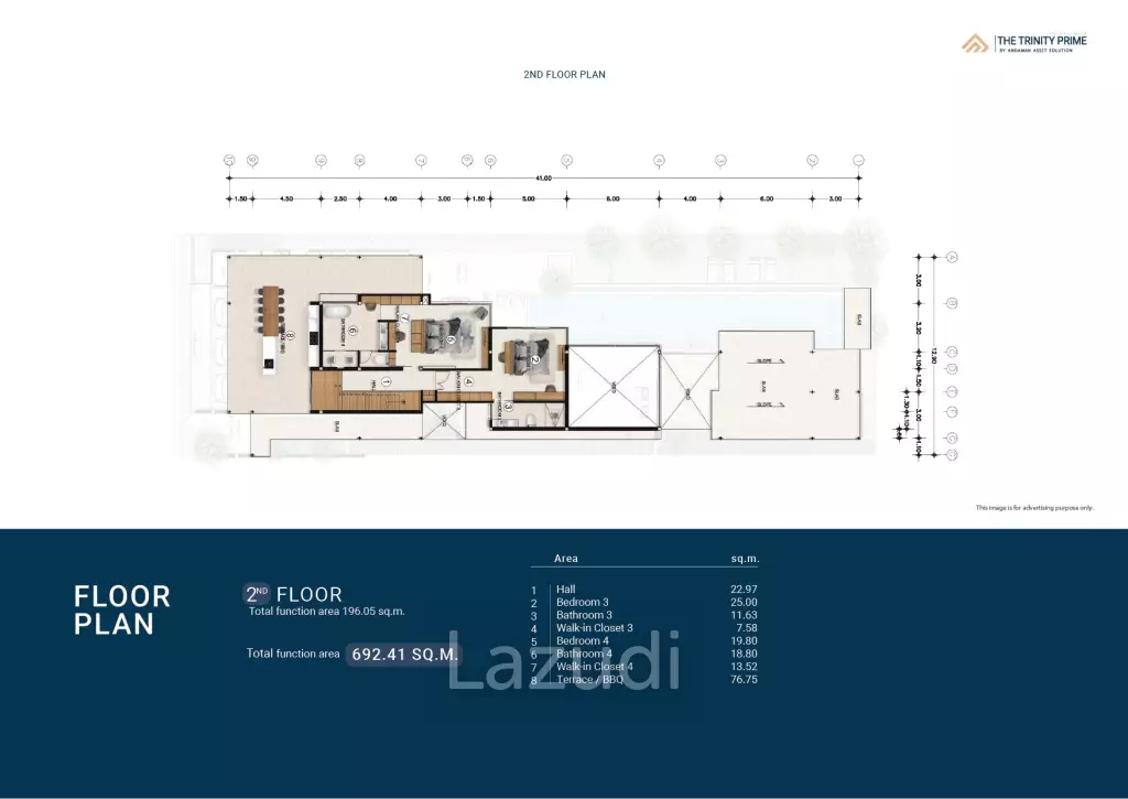 4 Bed 4 Bath  692.41 SQ.M The Trinity Prime