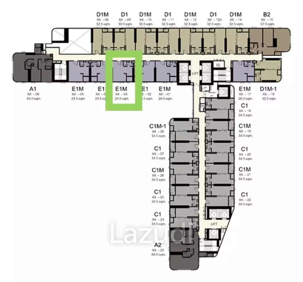 Studio 1 Bath 24 SQ.M Ashton Chula-Silom
