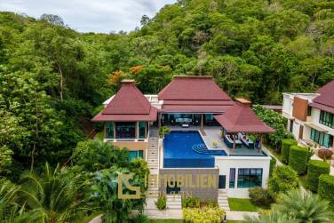 Khao Tao: Einzigartige Villa mit Meerblick am Berg