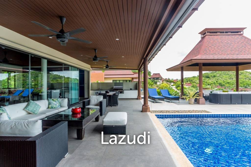 One Of A Kind Mountainside Sea View Villa - Estate For Sale in Khao Tao