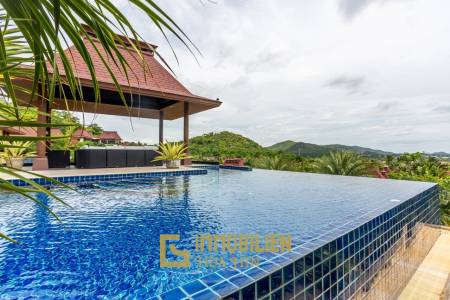 Khao Tao: Einzigartige Villa mit Meerblick am Berg