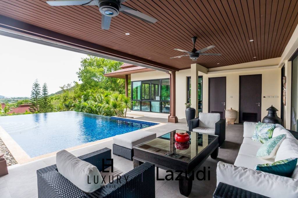 One Of A Kind Mountainside Sea View Villa - Estate For Sale in Khao Tao