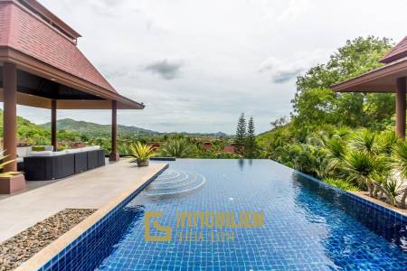 Khao Tao: Einzigartige Villa mit Meerblick am Berg