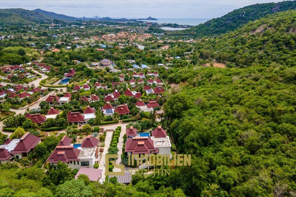 Khao Tao: Einzigartige Villa mit Meerblick am Berg