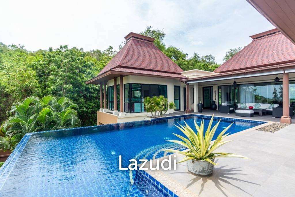 One Of A Kind Mountainside Sea View Villa - Estate For Sale in Khao Tao