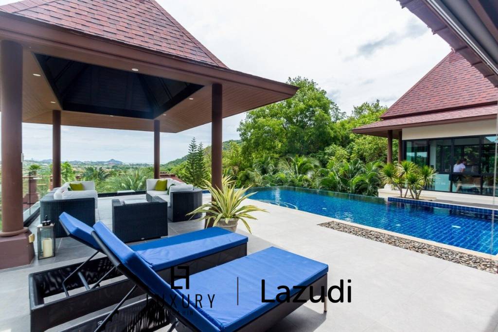 One Of A Kind Mountainside Sea View Villa - Estate For Sale in Khao Tao