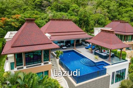 One Of A Kind Mountainside Sea View Villa - Estate For Sale in Khao Tao