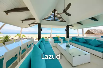 Sleek 5 Bed Beachfront Pool Villa Near Lamai