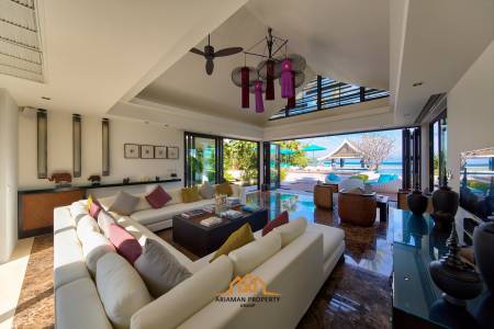 Sleek 5 Bed Beachfront Pool Villa Near Lamai