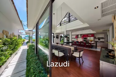 Sleek 5 Bed Beachfront Pool Villa Near Lamai