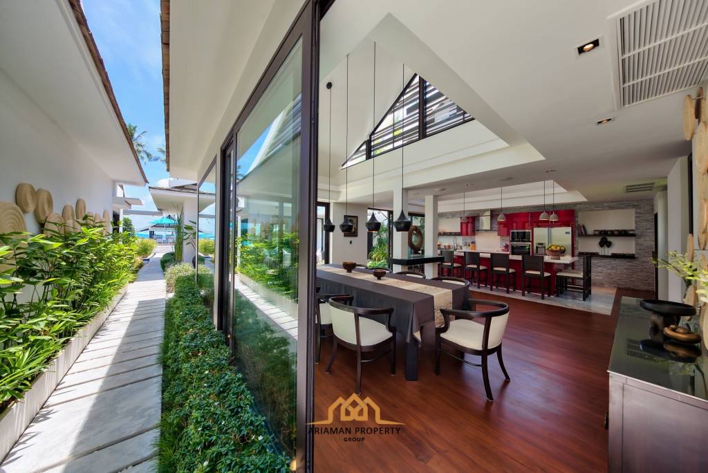 Sleek 5 Bed Beachfront Pool Villa Near Lamai