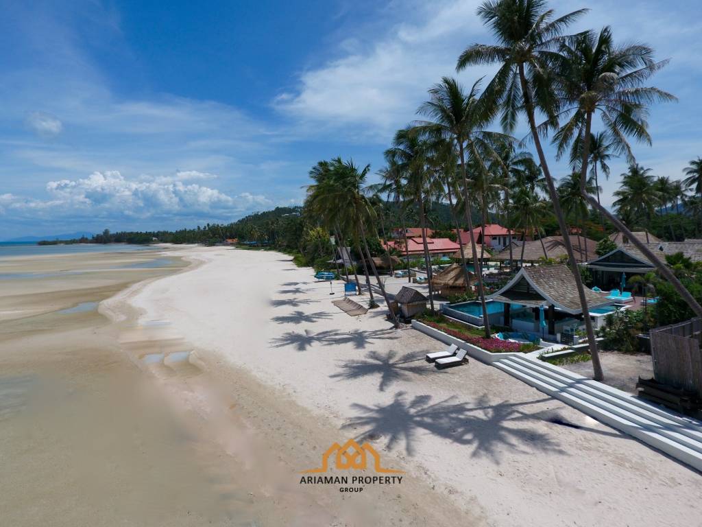 Sleek 5 Bed Beachfront Pool Villa Near Lamai