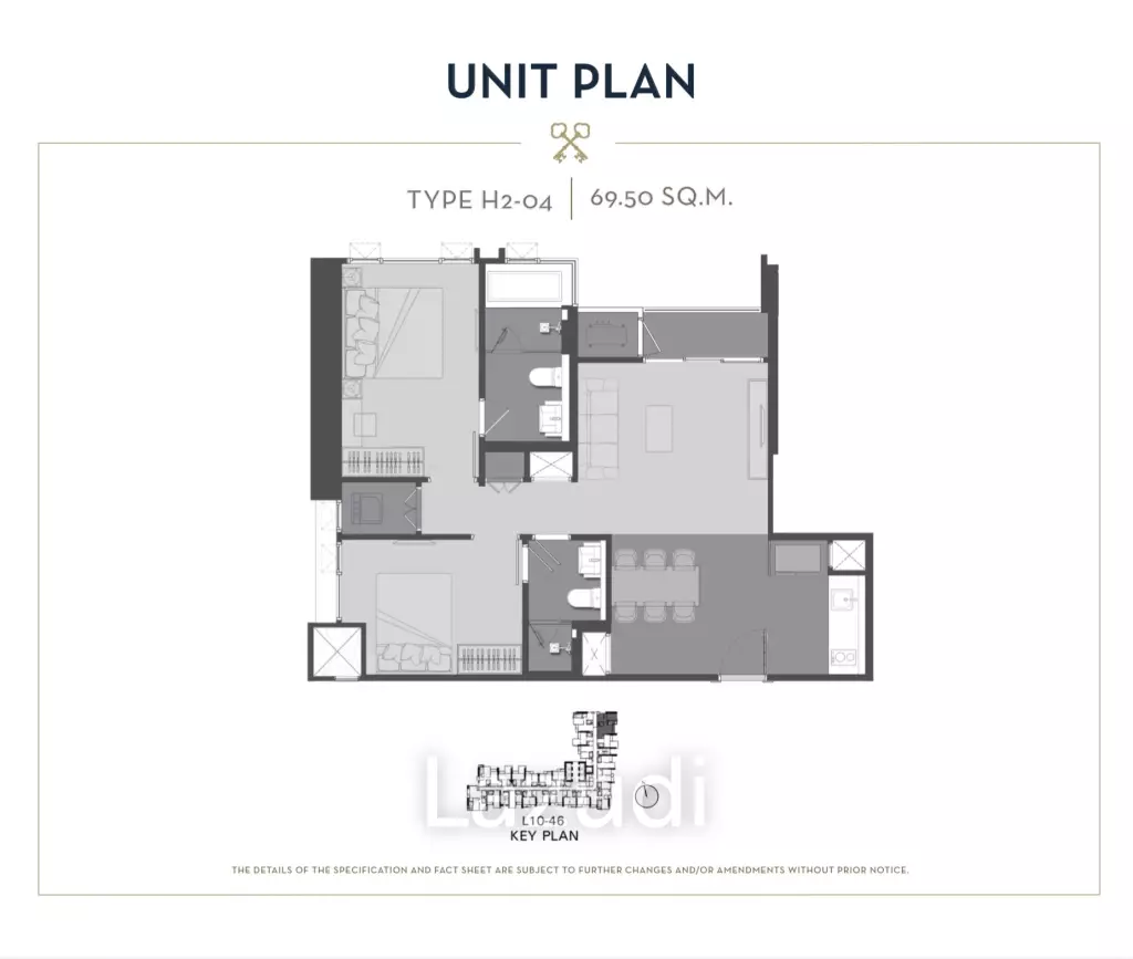 2 Bed 69 SQ.M The Address Siam Ratchathewi