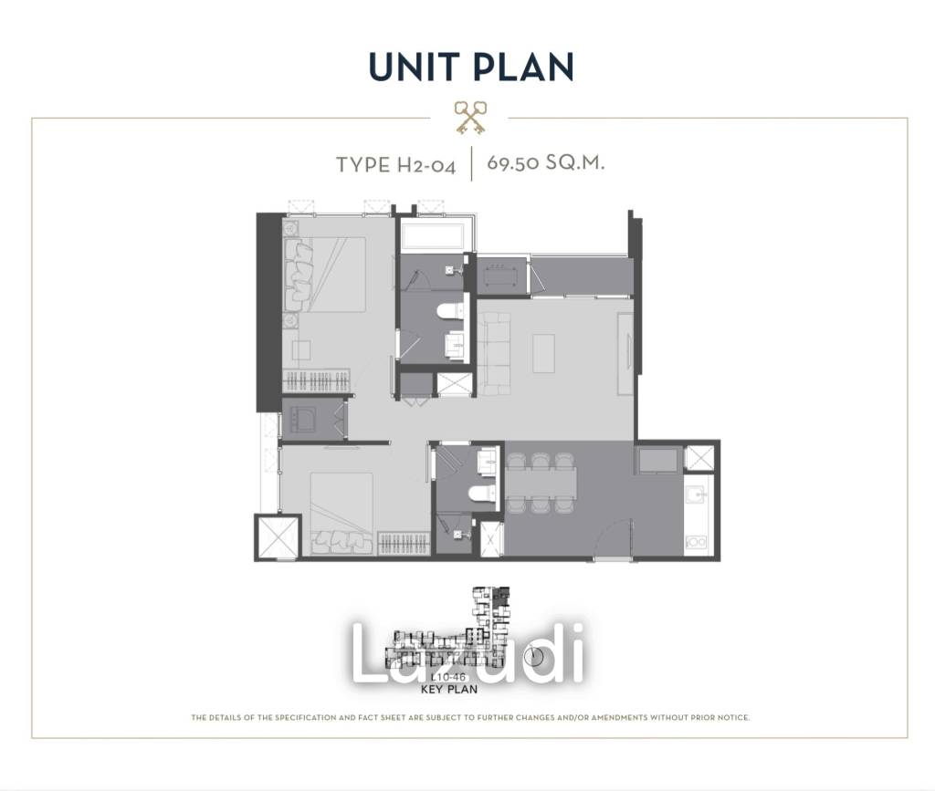 2 Bed 69 SQ.M The Address Siam Ratchathewi