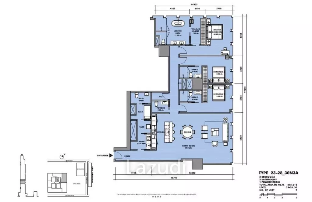 3 Bed 211 SQ.M The Ritz-Carlton Residences