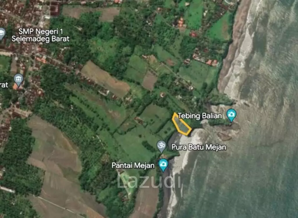 Spectacular Beachfront Land for Sale in Balian Beach, Tabanan