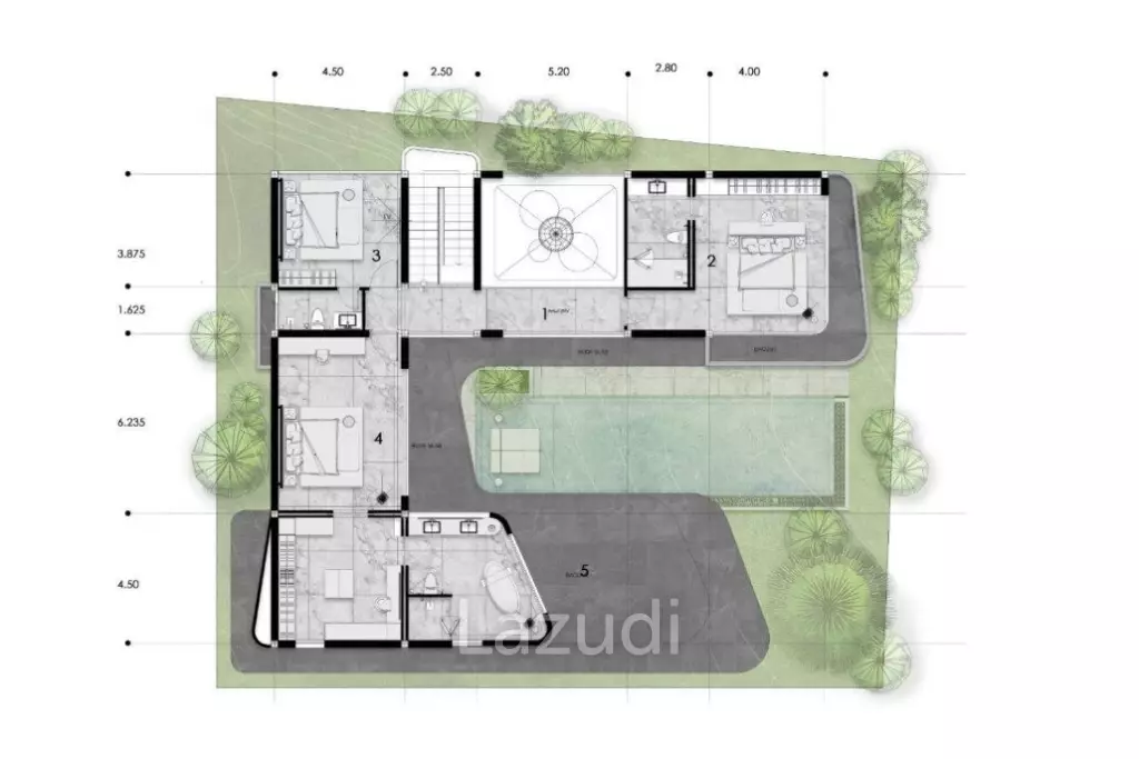 5 Bed 6 Bath 631 SQ.M Nature's Rest Cherng Talay