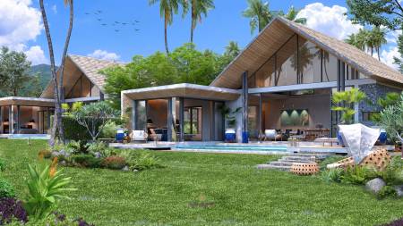 3 Bed 3 Bath 215.30 SQ.M Blue Peak Pool Villa@Pa klok