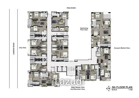 1 Bed 1 Bath 39.95 SQ.M The Erawan Condo