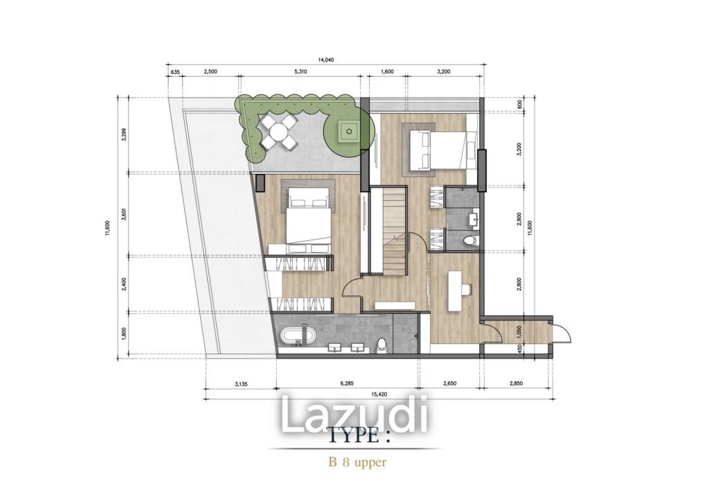 3 Bed 249.93 SQ.M La Citta Delre Thonglor 16