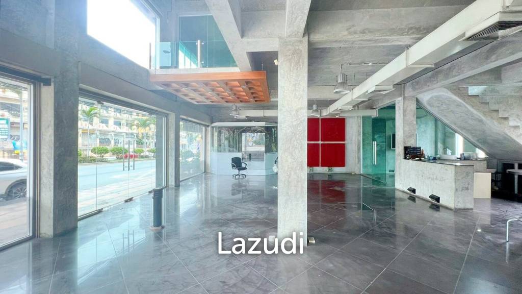 This is a three- storey building four-story property offering a distinct separation for tenants