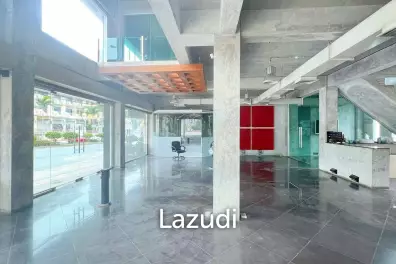 This is a three- storey building four-story property offering a distinct separation for tenants
