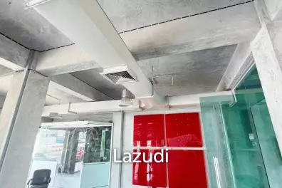 This is a three- storey building four-story property offering a distinct separation for tenants