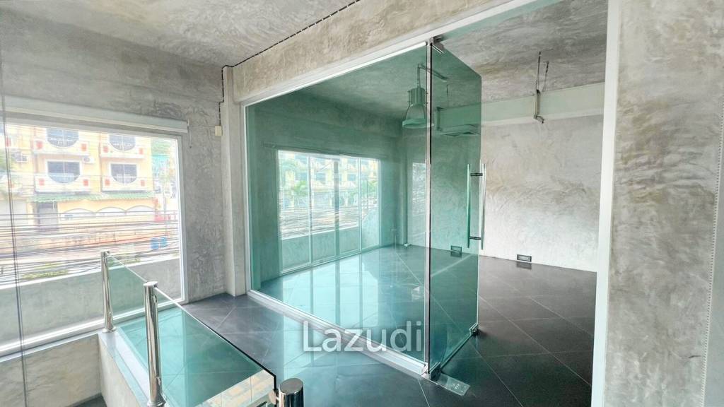 This is a three- storey building four-story property offering a distinct separation for tenants