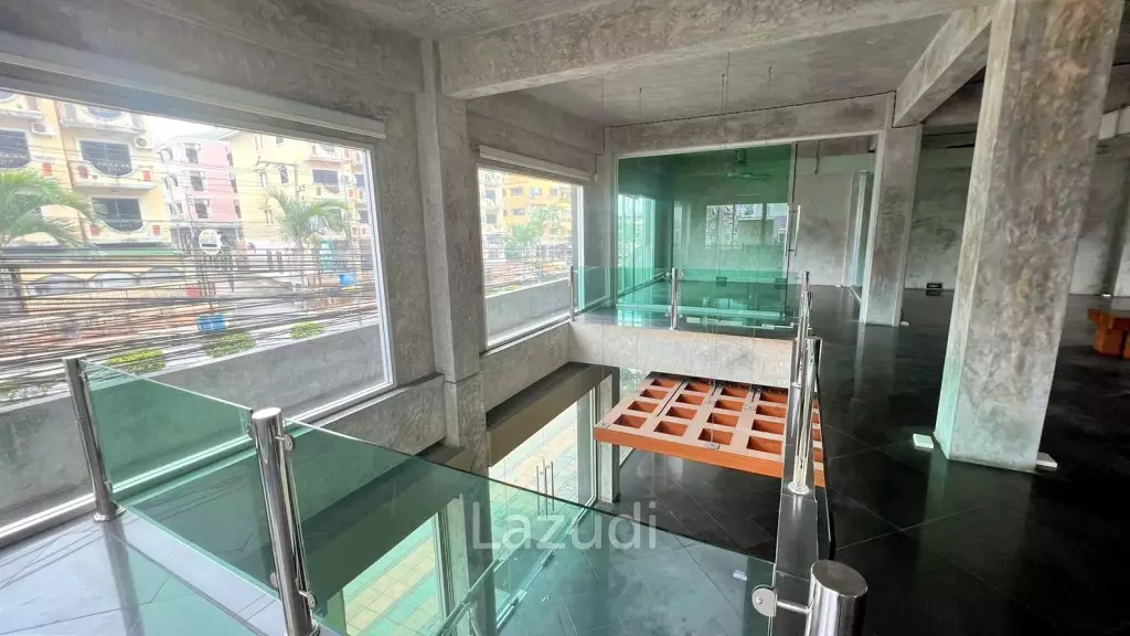 This is a three- storey building four-story property offering a distinct separation for tenants