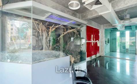 This is a three- storey building four-story property offering a distinct separation for tenants