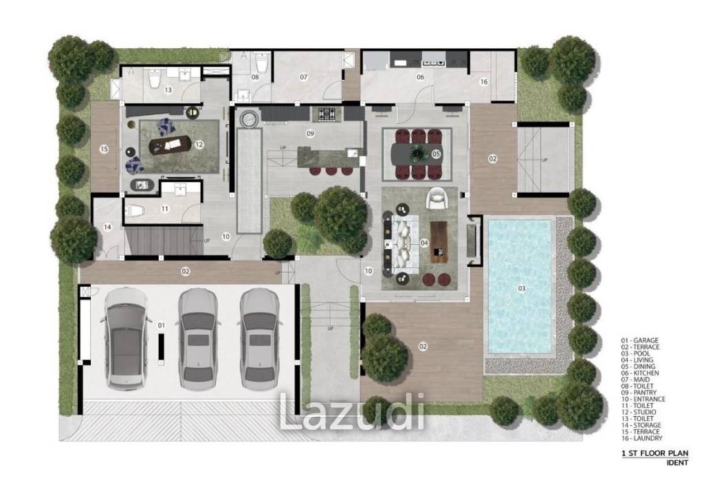 4 Bed 5 Bath 300 SQ.M The Britt Chiangmai