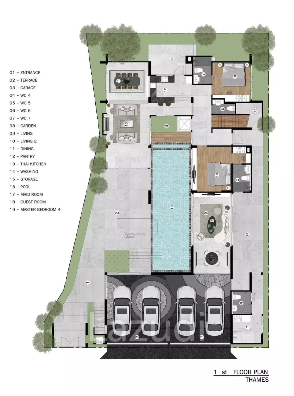 5 Bed 6 Bath 452.8 SQ.M The Britt Chiangmai