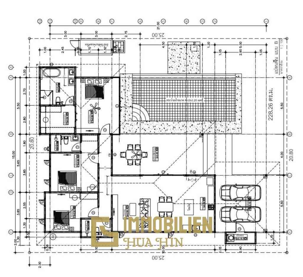 3 Bed 3 Bath 228.26 SQ.M Aria 3 Hua Hin