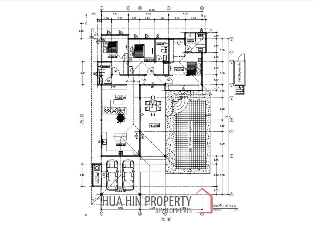 3 Bed 3 Bath 194.13 SQ.M Aria 3 Hua Hin