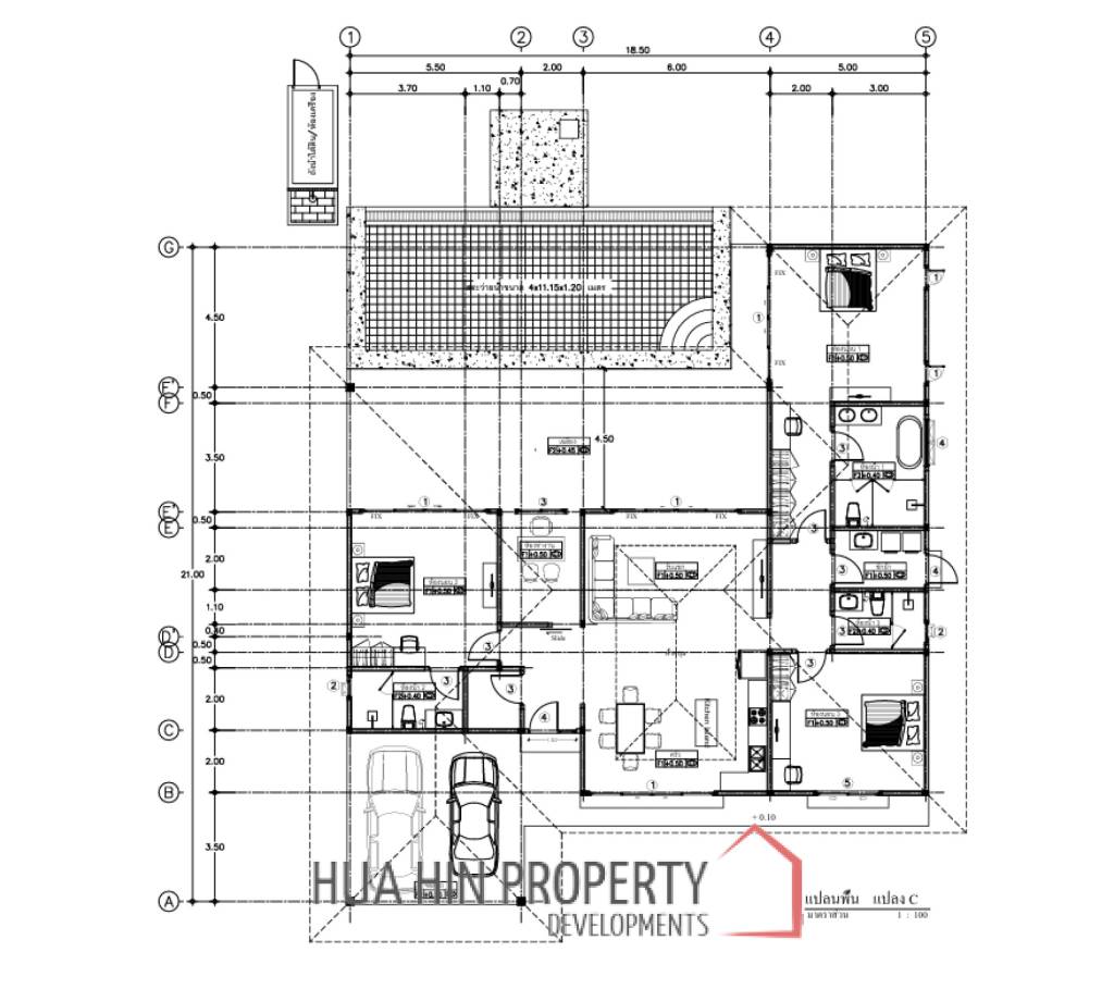 3 Bed 3 Bath 295.22 SQ.M Aria 3 Hua Hin