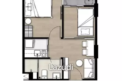 2 Bed 1 Bath 33.9 SQ.M The Origin Kathu – Patong