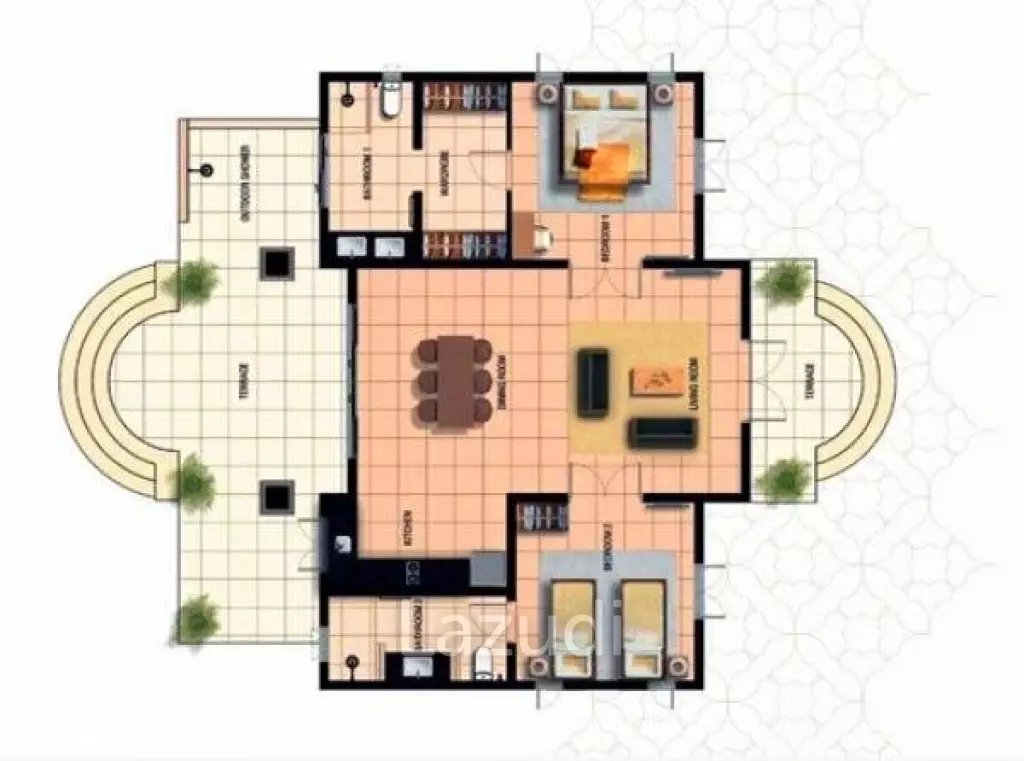 BANYAN RESORT : 2 Bed Resort Pool Villa
