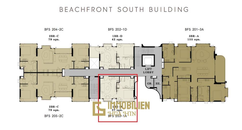 1 Bed 1 Bath 37 SQ.M SASARA Hua Hin