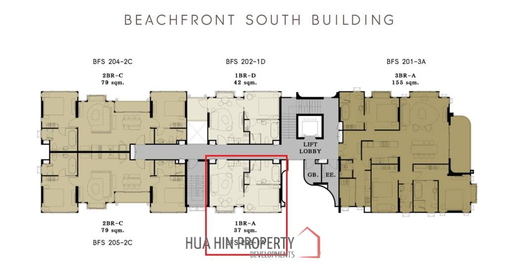 1 Bed 1 Bath 37 SQ.M SASARA Hua Hin