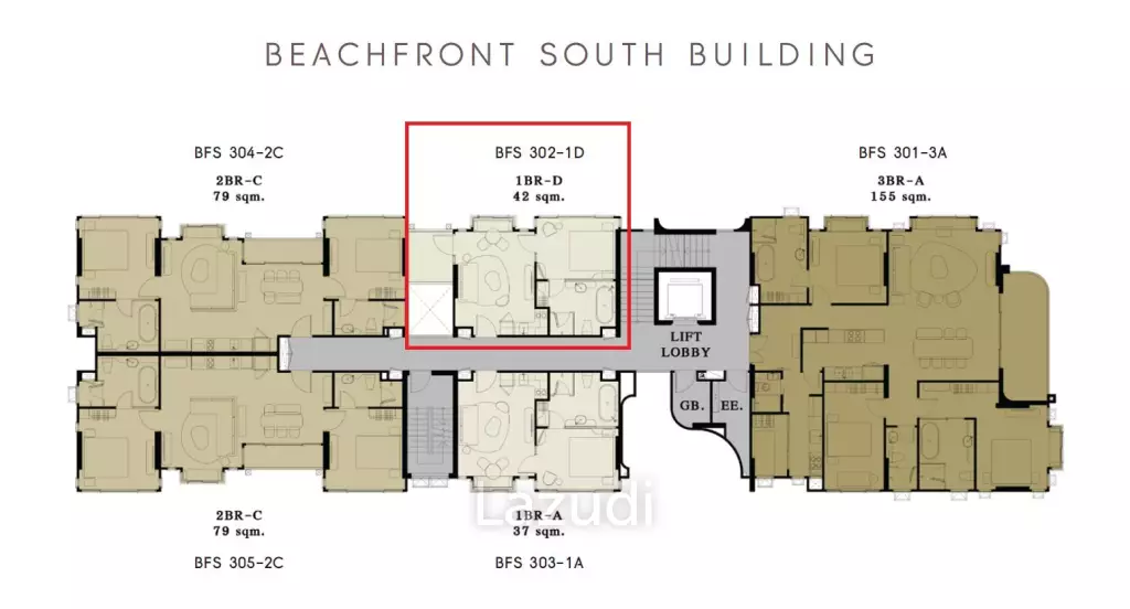 1 Bed 1 Bath 37.47 SQ.M SASARA Hua Hin