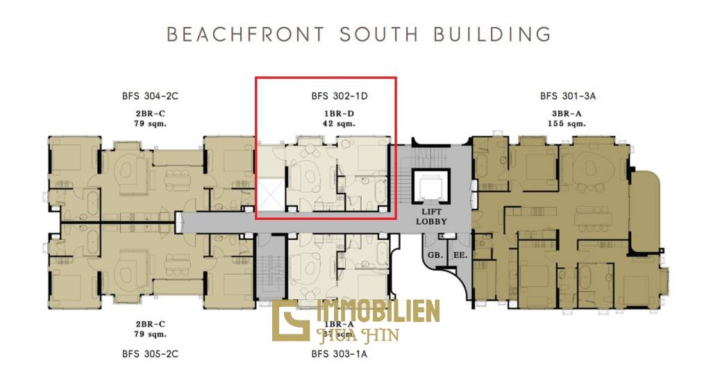 1 Bed 1 Bath 37 SQ.M SASARA Hua Hin