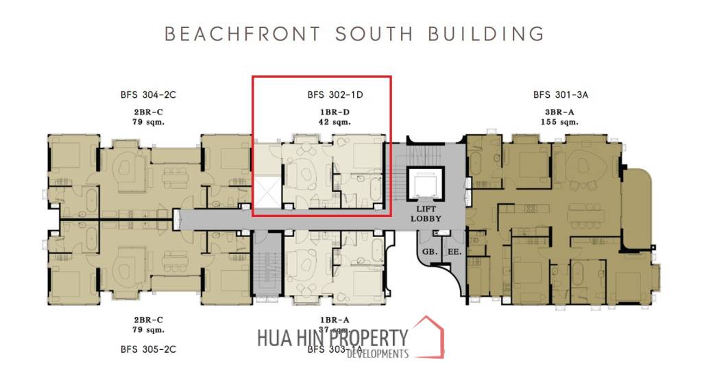1 Bed 1 Bath 37 SQ.M SASARA Hua Hin